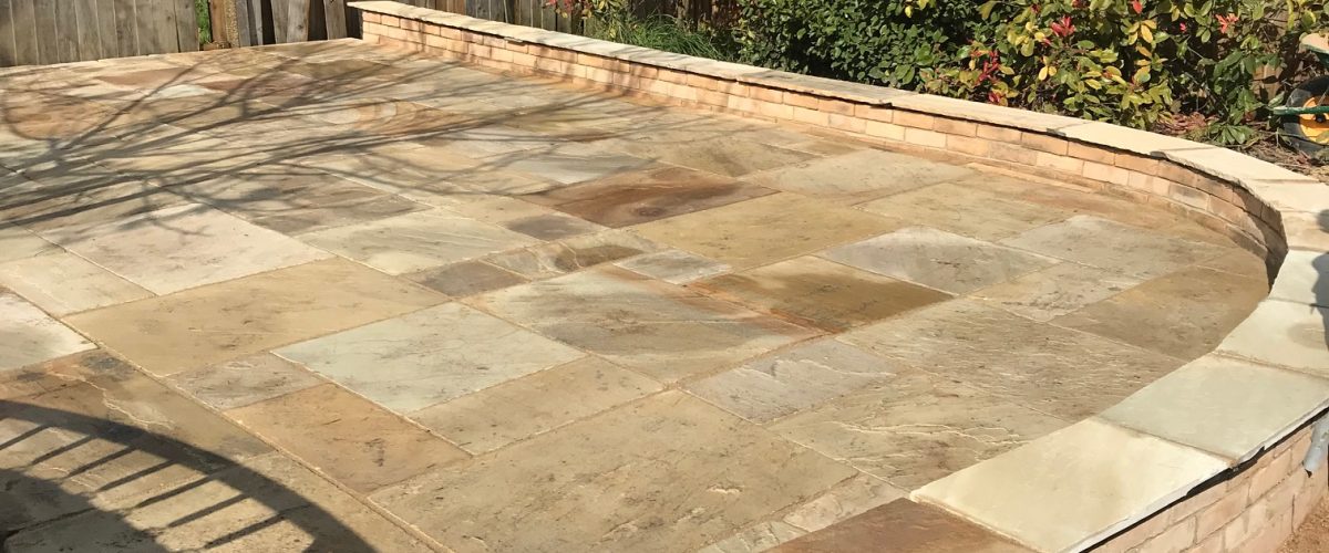 Raised garden patio