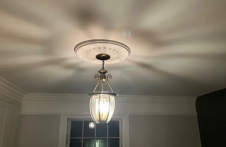 Antique Light Fitting Installed