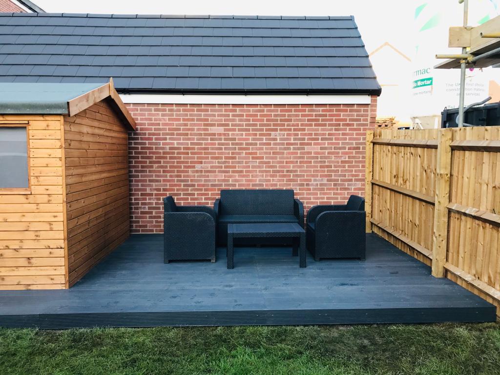 Dark Grey Charcoal Decking