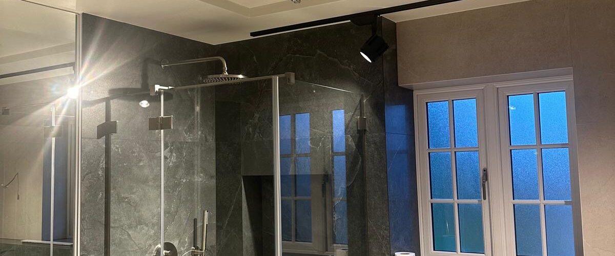 Refurbished bathroom in modern house in Papworth Everard