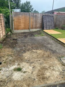 The building plot (before work begins) 